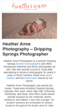 Mobile Screenshot of heatherannephotography.com